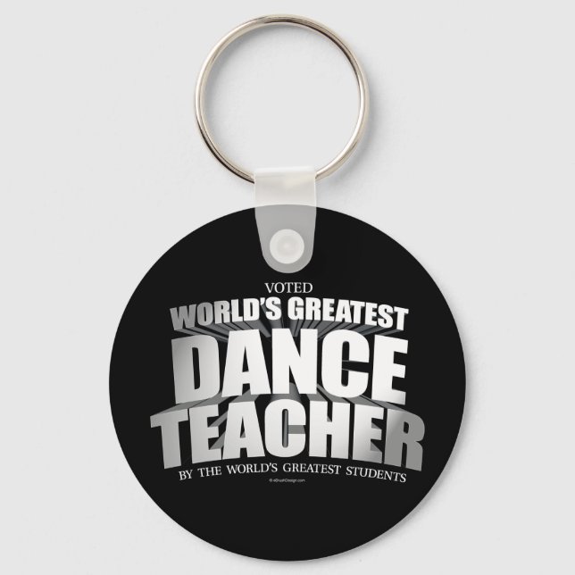 Chaveiro Professor de dança do mundo (Frente)