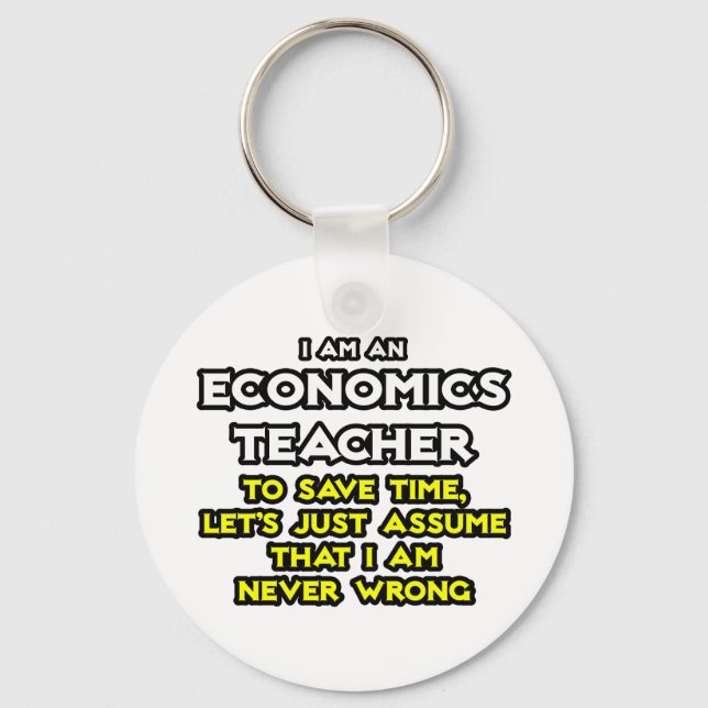 Chaveiro Professor De Econ... Presume Que Nunca Estou Errad (Frente)