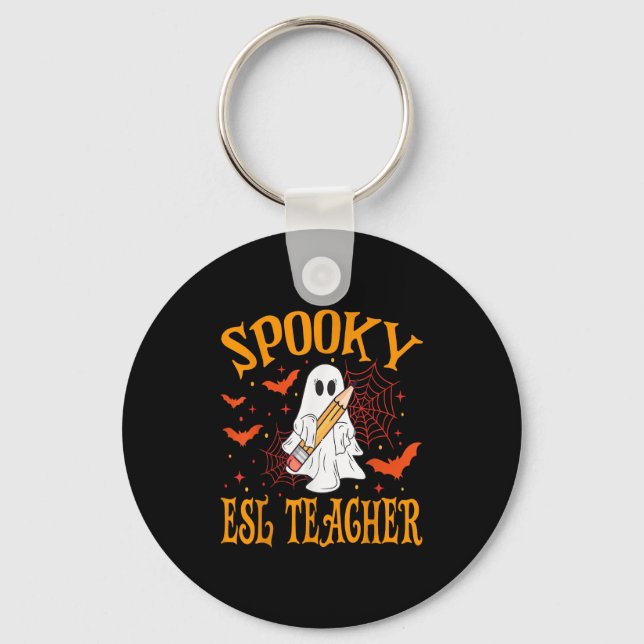Chaveiro Professor de ESL Assustador Fantasma Engraçado Hal (Frente)