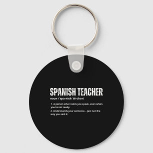 Chaveiro Professor de Espanhol Para Homens Mulheres Agradec