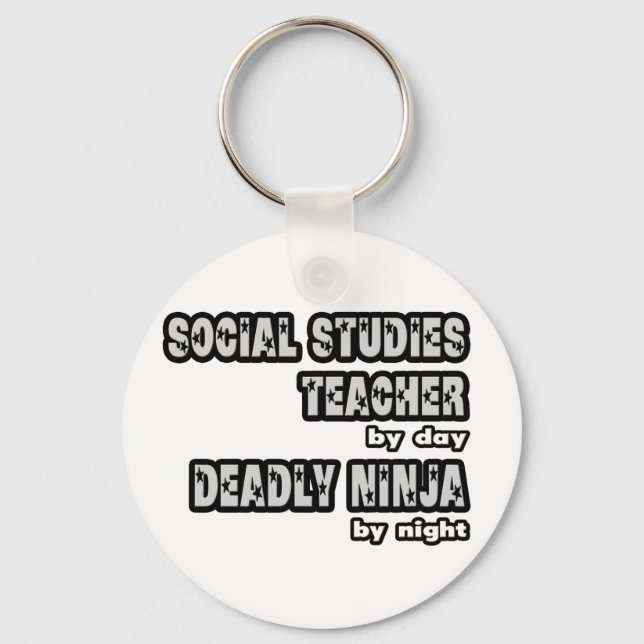 Chaveiro Professor de Estudos Sociais ... Mortal Ninja (Frente)