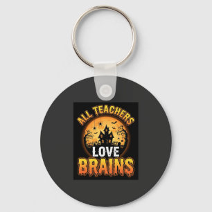 Chaveiro Professor de Halloween Cérebros de Zumbi Terror Lu