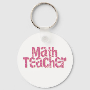Chaveiro Professor de matemática afligido rosa do texto