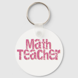 Chaveiro Professor de matemática afligido rosa do texto