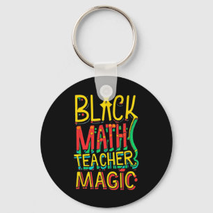 Chaveiro Professor de matemática afro-americano engraçado m