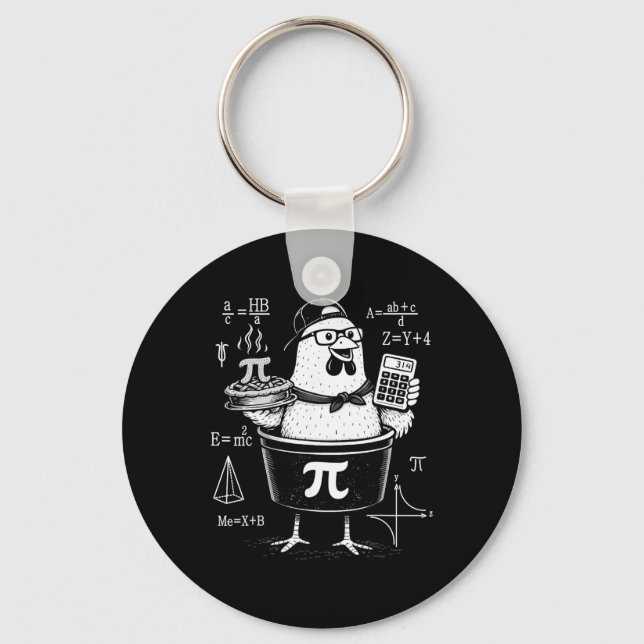 Chaveiro Professor de Matemática Calculadora de Galinha Eng (Frente)