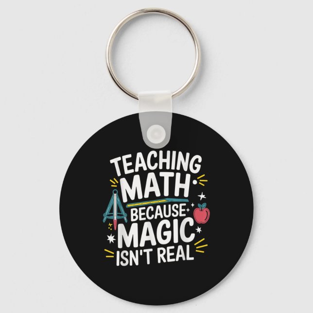 Chaveiro Professor de Matemática Engraçado Amante de Álgebr (Frente)