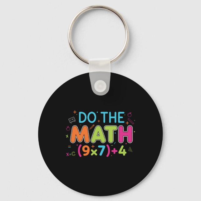 Chaveiro Professor de Matemática Engraçado Faz a Conta 67 M (Frente)