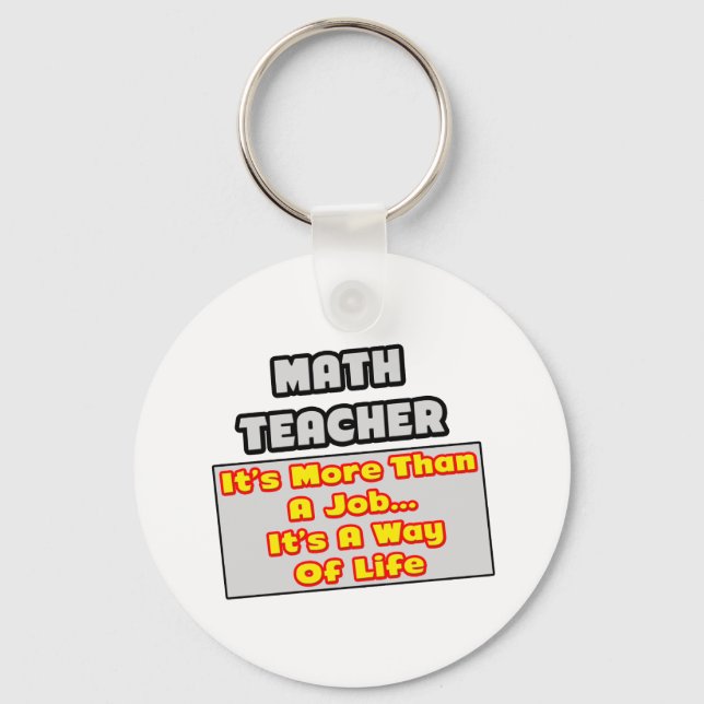 Chaveiro Professor de matemática... Mais do que trabalho, m (Frente)