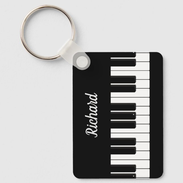 Chaveiro Professor de Piano Personalizado Teclado (Frente)