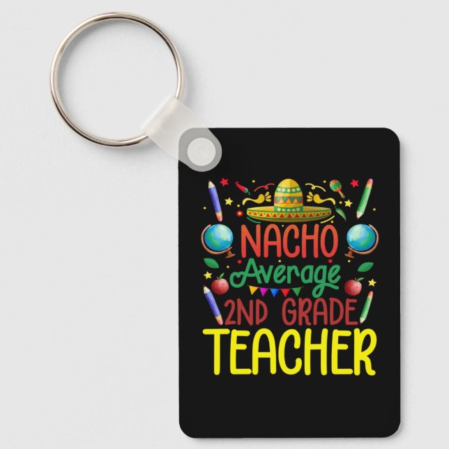 Chaveiro Professor de Segundo Ano Nacho Médio Cinco (Frente)
