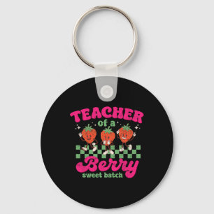 Chaveiro Professor De Um Tch Divertido Morango Doce Design