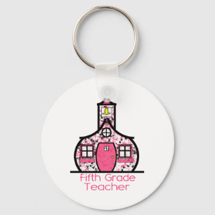 Chaveiro Professor do 5º ano Paint Splatter