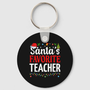 Chaveiro Professor favorito do papai noel Xmas Engraçado Te