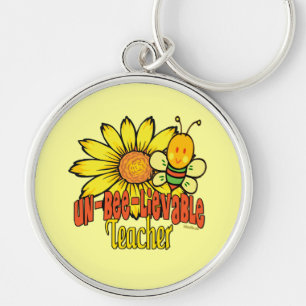 Chaveiro Professor inacreditável com girassol e abelhas