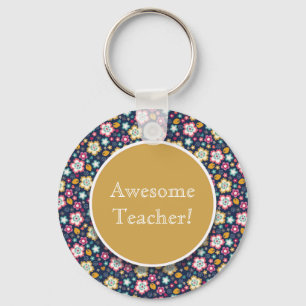 Chaveiro Professor Incrível Amarelo Azul Cor-de-rosa