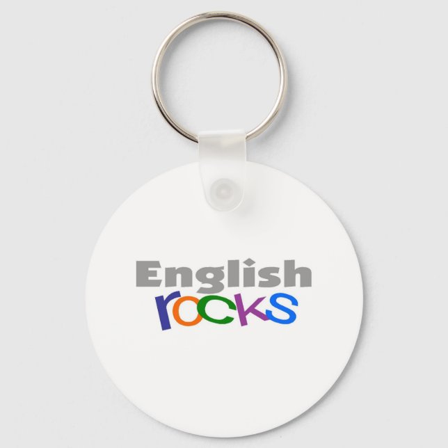 Chaveiro Professor Inglês "English Rocks" Oferta (Frente)