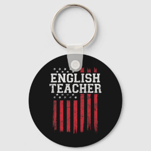 Chaveiro Professor Inglês Flag Americano Usa Patriot Patrio