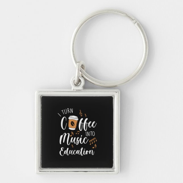 Chaveiro Professor Presente Eu Transformo Café Em Educação  (Frente)