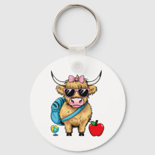 Chaveiro Professor Vaca De Volta à Escola Vaca Fofo Fazenda