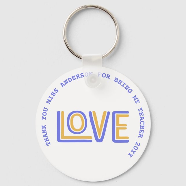 Chaveiro Professora cita preciosa aposentadoria despedida (Frente)