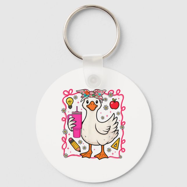 Chaveiro Professora Coquete Silly Goose De Volta à Escola P (Frente)