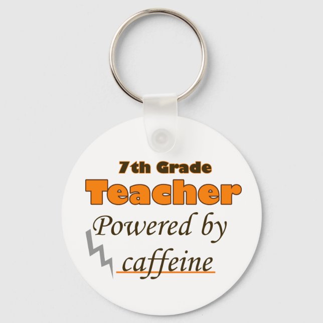 Chaveiro Professora do grau 7 com força de cafeína (Frente)