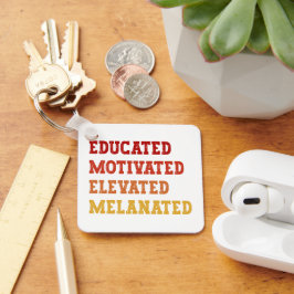 Chaveiro Professora Elevada E Elevada Melanata Educada Lega