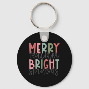 Chaveiro Professora feliz Brilhante Professor de Natal