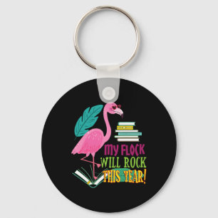Chaveiro Professora Flamingo Meu Relógio Vai Balançar A Esc