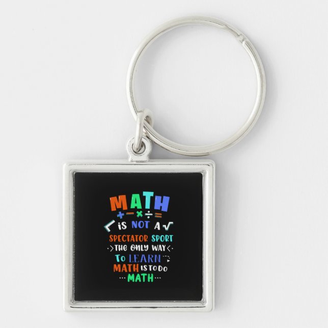 Chaveiro Professora Gift Math Não É Espectadora (Frente)