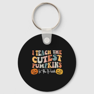 Chaveiro Professora Halloween Cutest Pumpkins Retro Profess