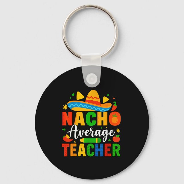 Chaveiro Professora Média Nacho Apple Cinco De Mayo Profess (Frente)