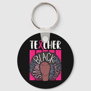 Chaveiro Professora Negra Conhecimento do Cancer Materno So
