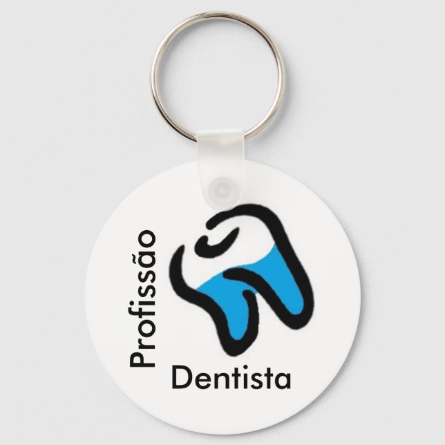 Chaveiro Profissão Dentista (Frente)