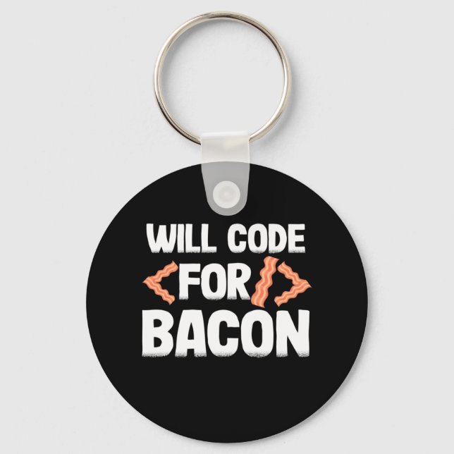 Chaveiro Programador Codificará Para Bacon (Frente)