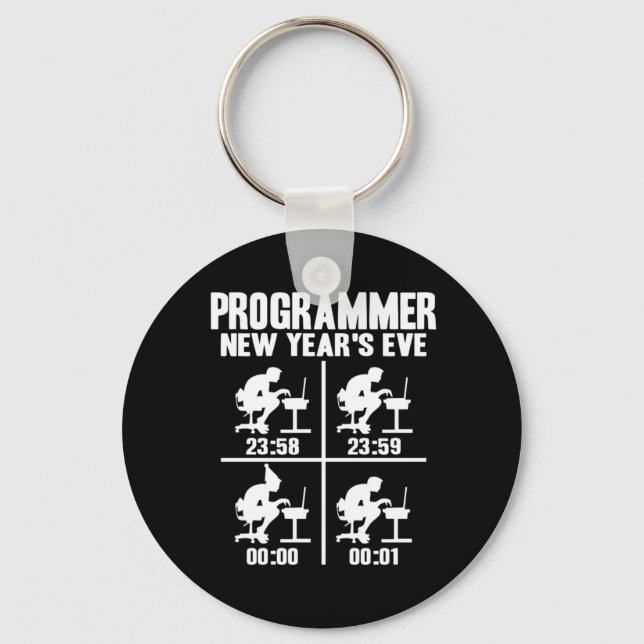 Chaveiro Programador de Ano Novo (Frente)