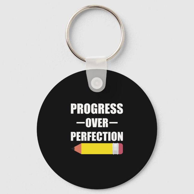 Chaveiro Progresso Acima da Perfeição De Volta às Aulas Pro (Frente)