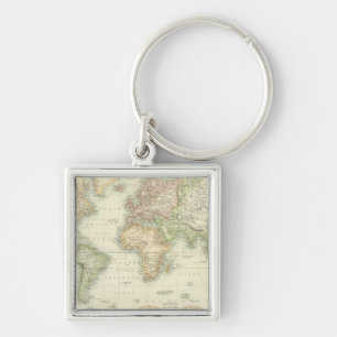 Chaveiro Projeção do World On Mercator