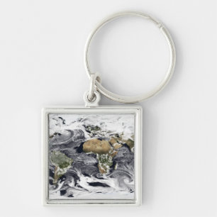 Chaveiro Projeção equidistante cilíndrica