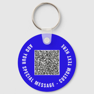 Chaveiro Projete seu próprio código QR e exemplo de pulseir