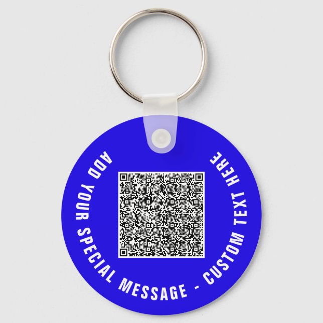 Chaveiro Projete seu próprio código QR e exemplo de pulseir (Frente)