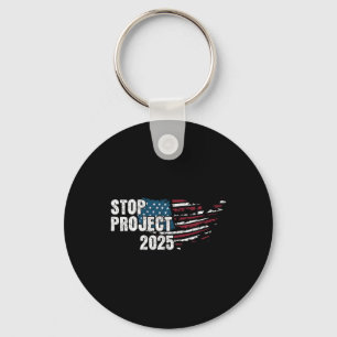 Chaveiro Projeto 2025 Anti Trump American Flag