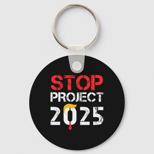 Chaveiro Projeto Anti Trump 3 do Projeto 2025 (Frente)