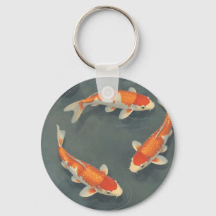 Chaveiro Projeto de Serenidade de Lago de Peixes Koi Gracio