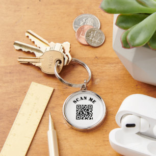 Chaveiro Promocional de Código QR de Empresa Personalizado