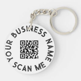 Chaveiro Promocional de Código QR de Empresa Personalizado