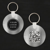 Promocional de logotipo Silver da empresa QR Code