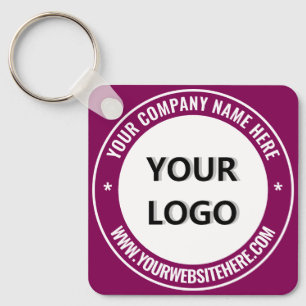 Chaveiro Promocional de logotipos e texto para sua empresa
