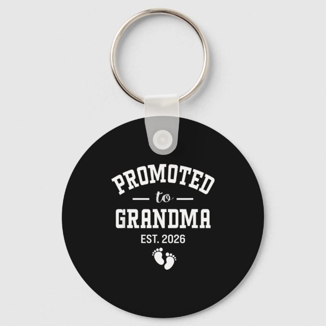 Chaveiro Promoted To Grandma 2026 First Time Grandmother Wo (Frente)
